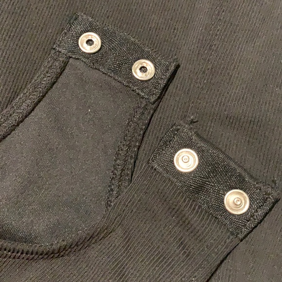 GOOD AMERICAN Black Tortoise Ring Corset Top SMALL - Picture 7 of 10